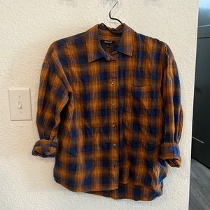 Madewell cropped flannel